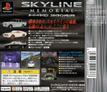 Over Drivin - Skyline Memorial (JP) box cover back